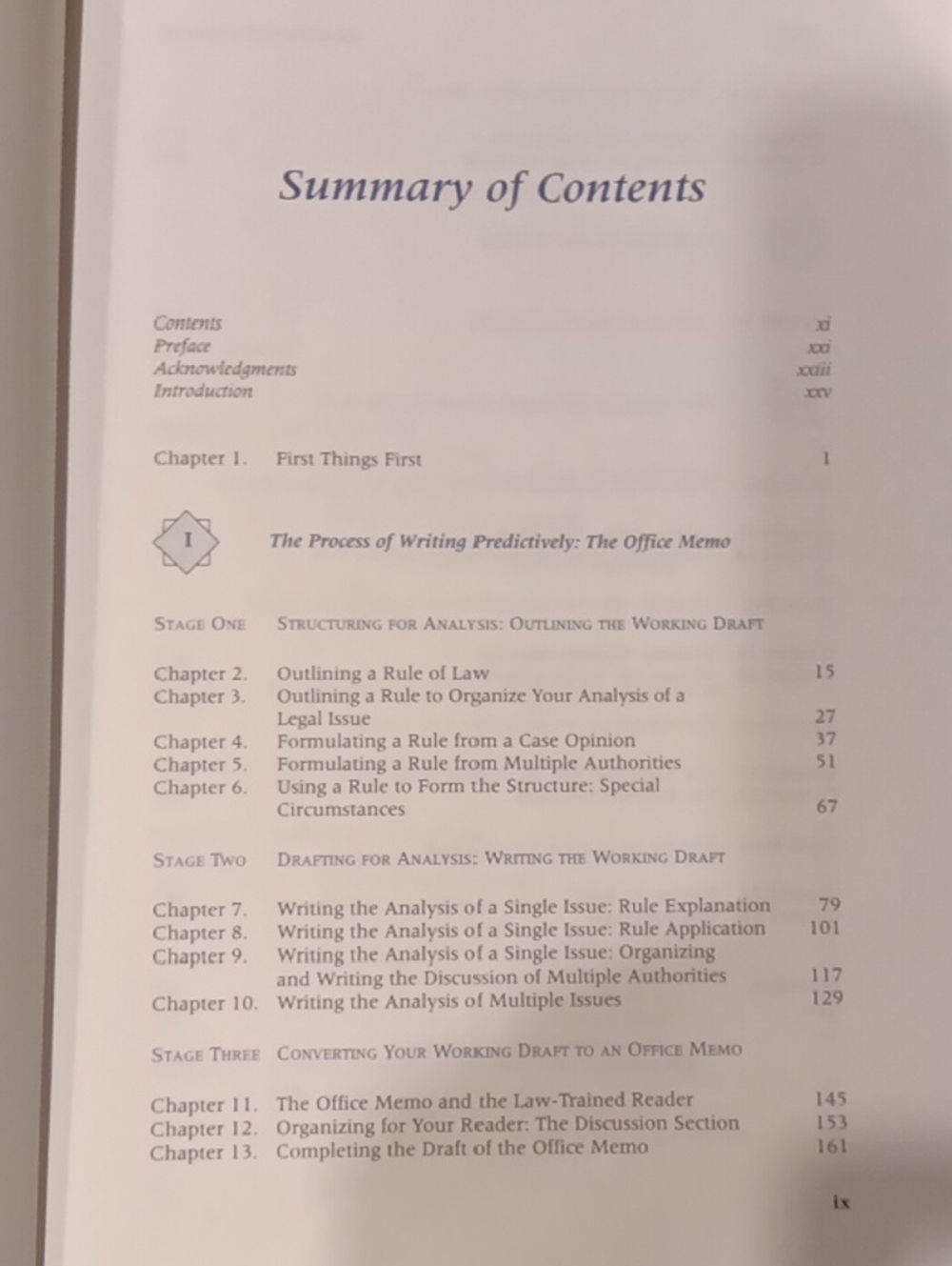 Legal Writing Textbook - Blue - Picture 3 of 3